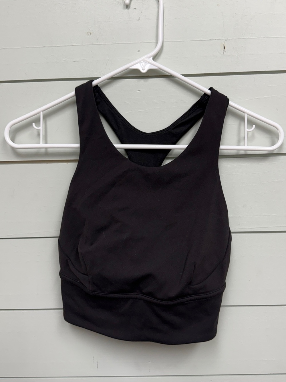 Lululemon wunder train long line bra black women's size‎ 8